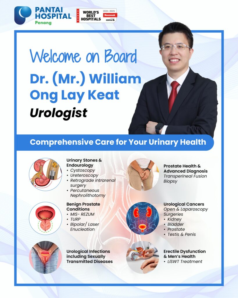 Dr William Ong Lay Keat Urologist in Pantai Hospital Penang, Bayan Baru, Penang